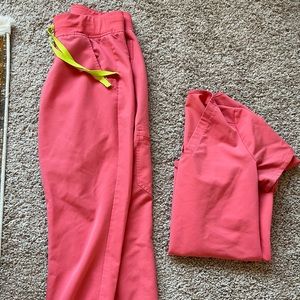 Figs scrubs, pretty coral color